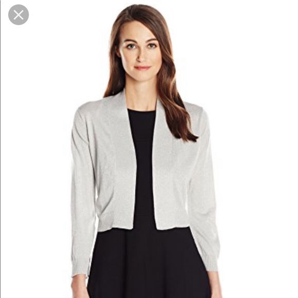 calvin klein solid shrug cardigan 